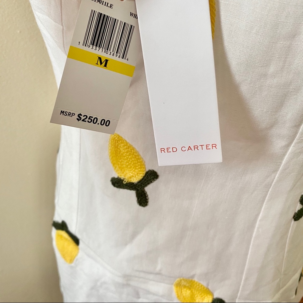 Red Carter Lemon Embroidered Dress - Picture 12 of 14
